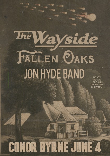 The Wayside + Fallen Oaks + Jon Hyde Band Logo