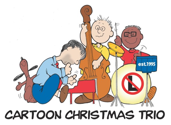 Cartoon Christmas Trio Logo