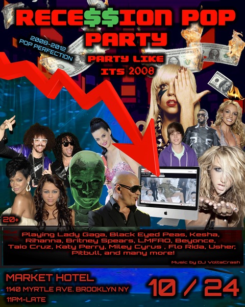 THE RECESSION POP PARTY Logo