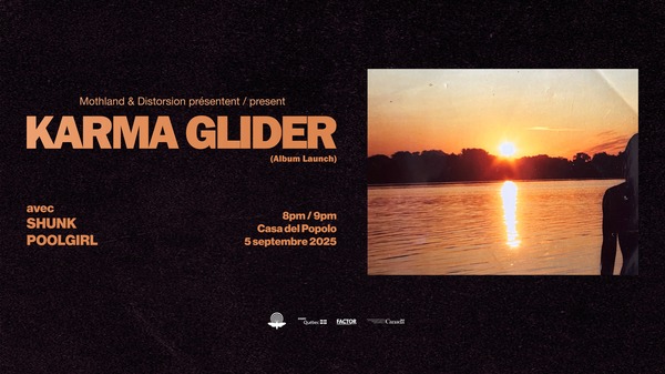 Mothland & Distorsion présentent:  Karma Glider - Album Launch, Shunk, Poolgirl Logo