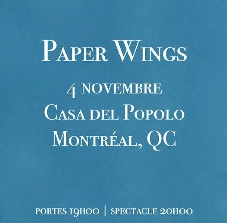 Blue Skies Turn Black présente: PAPER WINGS + THE PUDDING CHÔMEUR  Logo