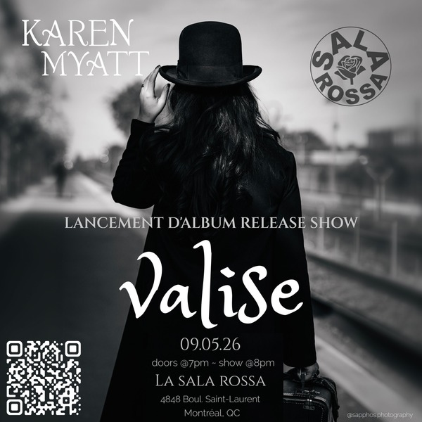 Karen Myatt's VALISE ~ Lancement d'Album Release Show Logo