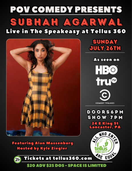 POV Comedy presents Subhah Agarwal Logo