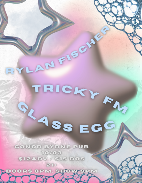 Rylan Fischer, Tricky FM, & glass egg  Logo