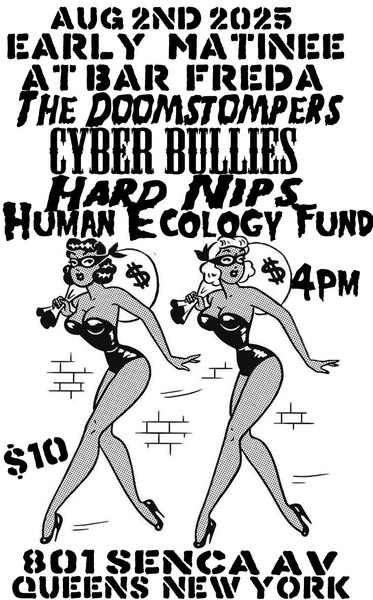  Hard nips, The doomstompers, The cyber bullies, Human ecology fund Logo