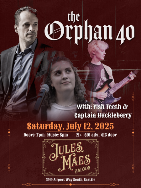  The Orphan 40 // Fish Teeth // Captain Huckleberry Logo