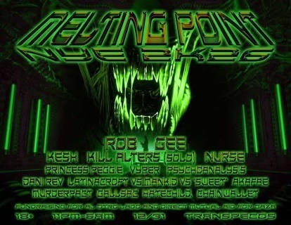 Melting Point NYE: Rob Gee / Kesh / Kill Alters / Nurse / Helltekk / Princess Peggie + More Logo