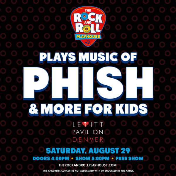 The Rock and Roll Playhouse Plays Music of Phish + More for Kids! Logo