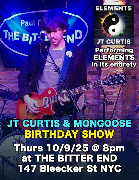 JT Curtis & Mongoose Birthday Show Logo