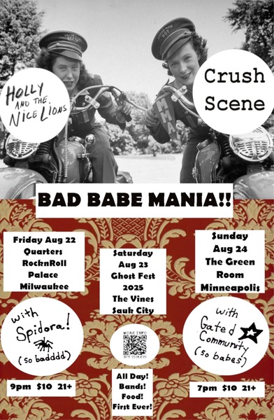 BAD BABE MANIA - Crush Scene/Holly and The Lions Logo