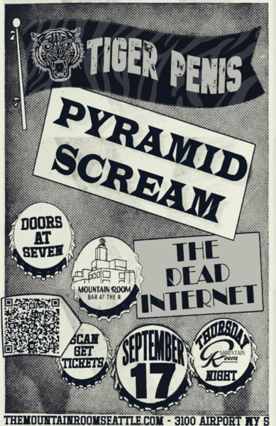 Tiger Penis, Pyramid Scream & The Dead Internet  Logo