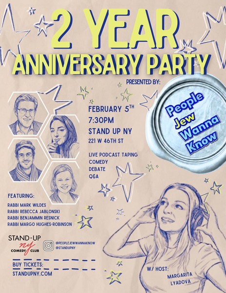 People Jew Wanna Know: 2 Year Anniversary! Logo