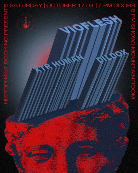 VioFlesh (Chile), Xtr Human (Berlin), Dildox (LA) Logo