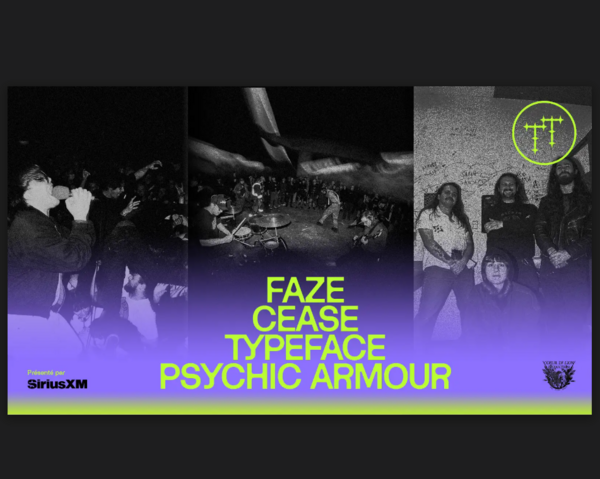 Taverne Tour & Coeur de lion presents: Faze with Cease + Typeface + Psychic Armour Logo