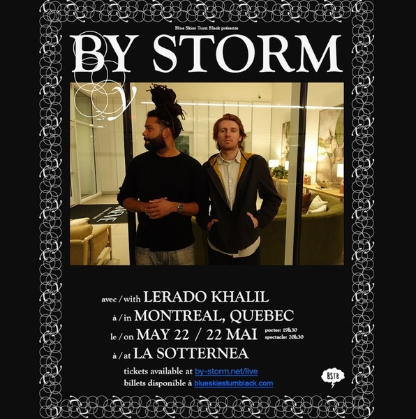 BLUE SKIES TURN BLACK PRÉSENTE: BY STORM + LERADO KHALIL Logo