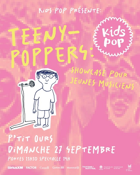 KIDS POP présente: Teeny-POPPERS: showcase pour jeunes musiciens Logo