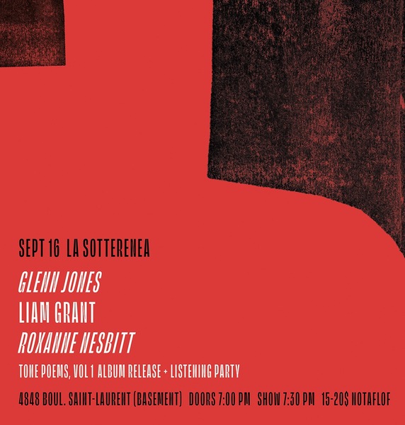 Negative Capabilities Presents:  Glenn Jones  + Liam Grant  + Roxanne Nesbitt Logo