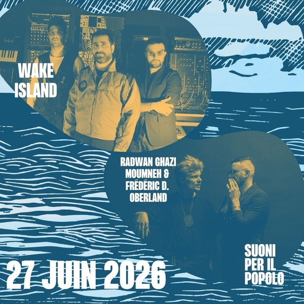 Wake Island + Radwan Ghazi Moumneh & Frédéric D. Oberlandash +  Logo