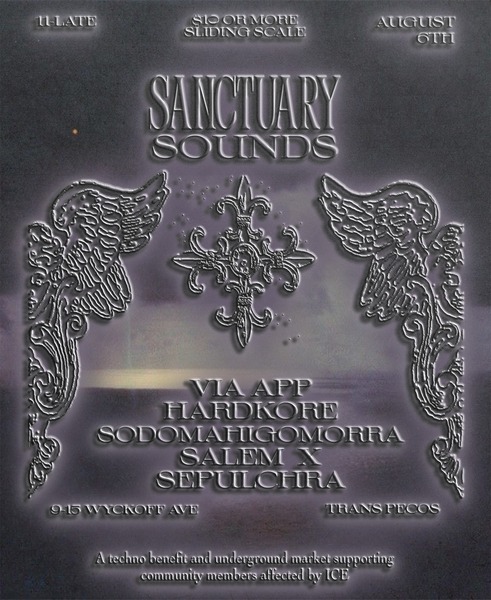 SANCTUARY SOUNDS: VIA APP, HARDKORE, SODOMAHIGOMORRA, SALEM X, SEPULCHRA Logo