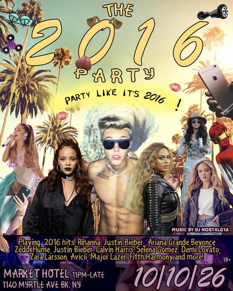 The 2016 Party: Party like it's 2016! Logo