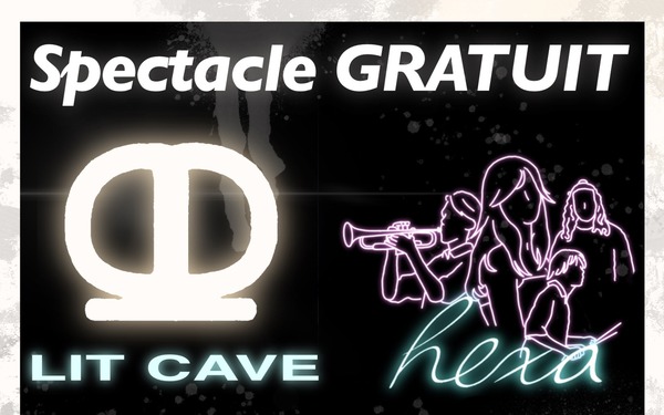 Lit Cave + Hexa  Logo