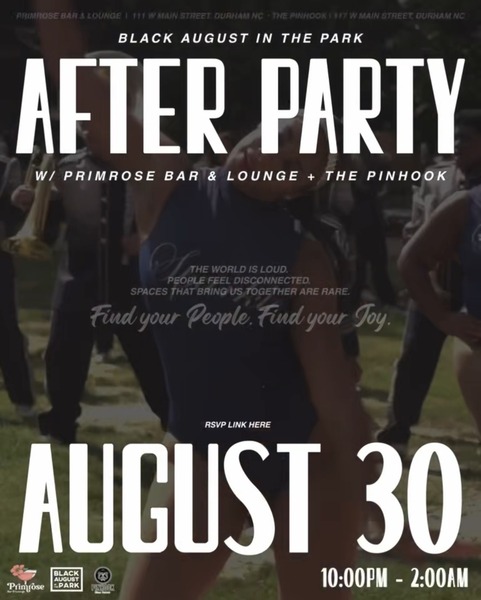 Official Black August in the Park After Party Logo