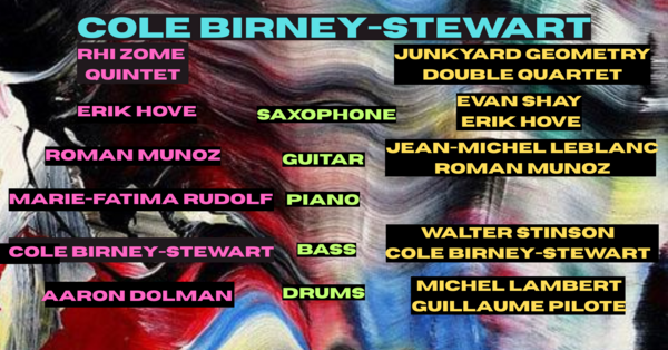Cole Birney-Stewart Quintet & Double Quartet Logo