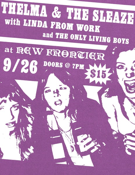 THELMA & THE SLEAZE | LINDA FROM WORK | THE ONLY LIVING BOYS Logo