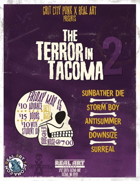 Grit City Punk x Real Art Tacoma Presents: Terror In Tacoma 2  Logo