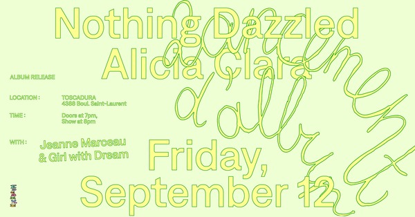 Alicia Clara "Nothing Dazzled" Album Launch Logo
