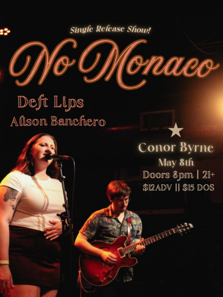 No Monaco (Single Release) with Deft Lips & Alison Banchero Logo