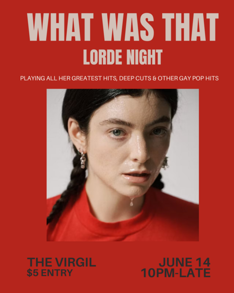 What Was That - Lorde Night Logo