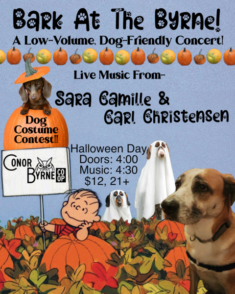 Bark at the Byrne Halloween Edition with Carl Christensen + Sara Camille Logo