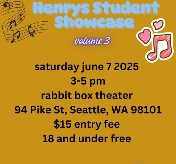Henry's Student Showcase Vol. 3 Logo
