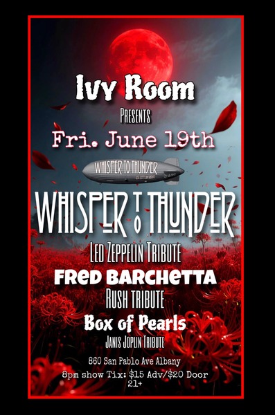 Whisper To Thunder (Led Zepplin Tribute) + Fred Barchetta (Rush Tribute) Logo