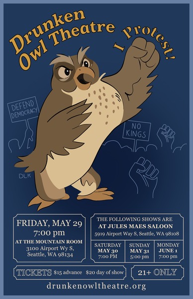 Drunken Owl Theater Weekender Logo
