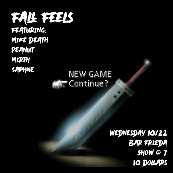 FALL FEELS featuring: Mike Death, Peanut, Mirth & Saphne Logo