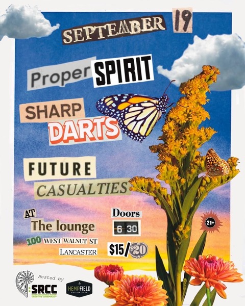 Future Casualties, Proper Spirit, Sharp Darts Logo