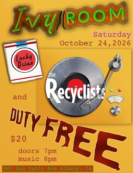 THE RECYCLISTS + LUCKY DRIVE + DUTY FREE Logo
