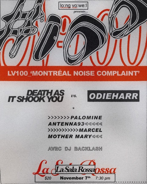 Long Vowel 100 - Montreal Noise Complaint Logo
