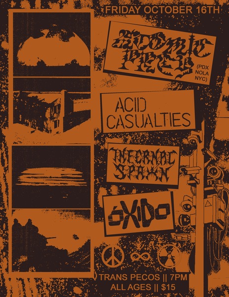 Atomic Prey / Acid Casualties / Oxido / Infernal Spawn Logo