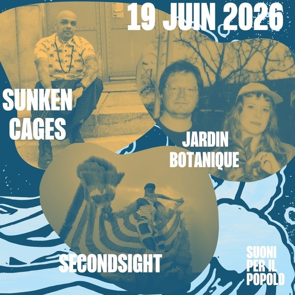 Sunken Cages (Ravish Momin) +  Jardin botanique + Secondsight +  Abdul Lateef  Logo