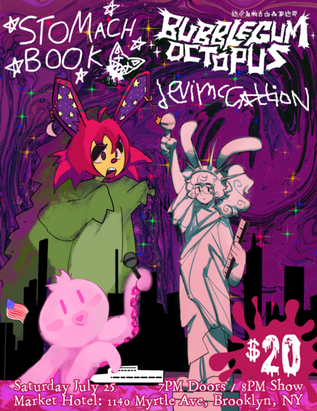 Devi Mccallion and Bubblegum Octopus: Blue Berries Tour Logo