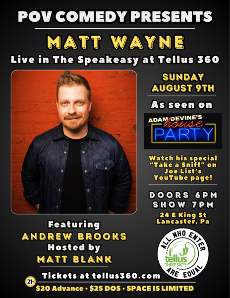 POV Comedy presents Matt Wayne Logo