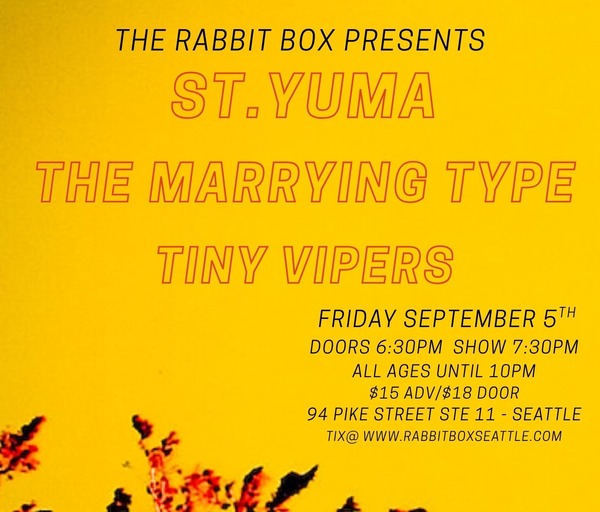 St. Yuma, The Marrying Type & Tiny Vipers Logo