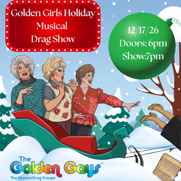 The Golden Girls Holiday Musical Drag Show Logo