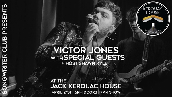Songwriter Club Presents Victor Jones (Solo) at the Jack Kerouac House Logo