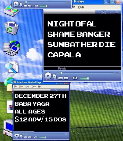 Capala, Shame Banger, Sunbather Die, NiGHTofAL Logo