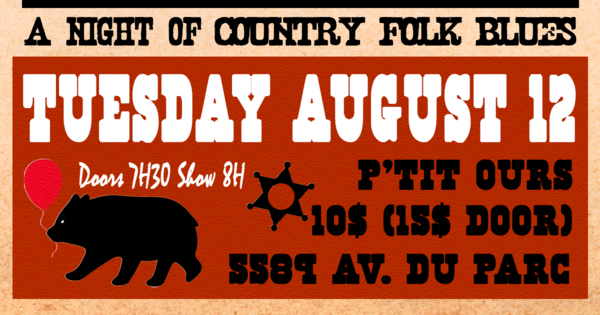 A night of Country Folk Blues  Logo