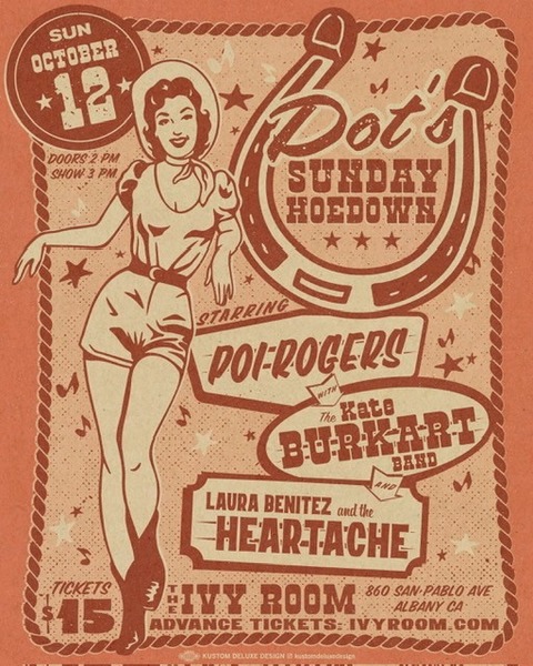 Poi Rogers + Laura Benitez & The Heartache + Kate Burkart Band Logo